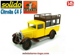 Le Citroën C4 F mini autocar Palace Hôtel en miniature de Solido au 1/45e