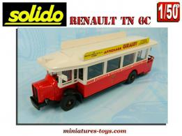 L'autobus Renault TN 6 lyonnais en miniature de Solido au 1/50e incomplet