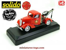 Le Ford V8 dépanneuse des pompiers américains en miniature Solido au 1/45e