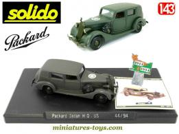 La voiture Packard Six HQ Etat Major militaire en miniature Solido au 1/43e