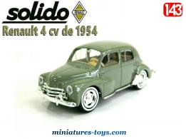 La Renault 4 cv grise de 1954 en miniature par Solido au 1/43e