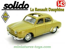 La Renault Dauphine toit ouvrant de 1961 en miniature Solido au 1/43e