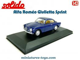 Le coupé Alfa Roméo Giulietta Sprint 1957 en miniature par Solido au 1/43e