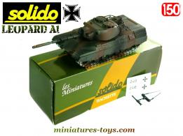 Le char allemand Leopard A1 en miniature de Solido au 1/50e