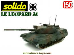 Le char Leopard A1 allemand miniature par Solido au 1/50e