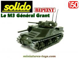Le char américain M3 Général Grant en miniature par Solido au 1/50e repeint