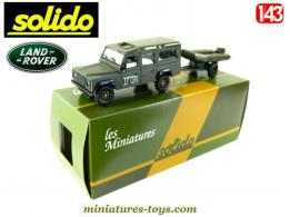 La Land Rover 110 IFOR et sa remorque bateau miniature Solido au 1/43e