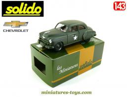 La voiture Chevrolet HQ militaire en miniature de Solido au 1/43e