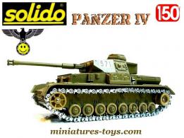 Le char Panzer IV sable canon long en miniature de Solido au 1/50e