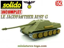 Le chasseur de chars Jagdpanther Ausf G en miniature Solido au 1/50e incomplet
