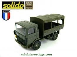 Le camion Renault TRM 2000 militaire bâché en miniature de Solido au 1/55e
