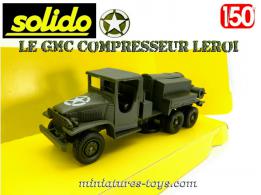Le GMC CCKW 353 6x6 cabine torpédo compresseur en miniature Solido au 1/50e