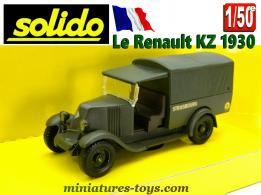 Le Renault KZ militaire en miniature Solido au 1/43e