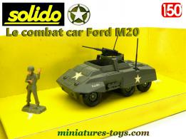 Le combat car Ford M20 avec figurines en miniature Solido au 1/50e