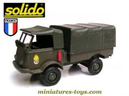 Le camion Renault VLRA 4x4 militaire bâché en miniature de Solido au 1/50e