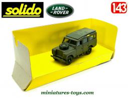 La Land Rover 109 militaire en miniature de Solido au 1/43e