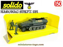 Le semi chenillé Hanomag SdKfz 251 gris en miniature de Solido au 1/50e
