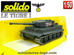 Le char allemand PzKw VI Tigre I Ausf H gris en miniature Solido au 1/50e