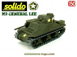 Le char américain M3 Général Lee vert en miniature Solido au 1/50e