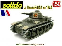 Le char français Renault R35 camo en 1940 miniature Solido au 1/50e