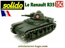 Le char français Renault R35 vert en 1940 miniature Solido au 1/50e