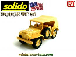 Le Dodge WC 56 4x4 Command car sable en miniature par Solido au 1/50e