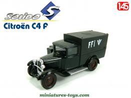 Le fourgon Citroën C4 F FFI a gazogène en miniature par Solido au 1/45e