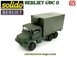 Le camion militaire Berliet GBC 8 Kt shelter en miniature de Solido au 1/50e