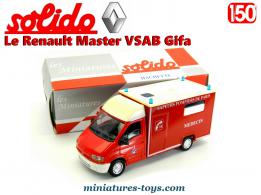 Le Renault Master VSAB Gifa pompiers de Paris en miniature Solido au 1/50e