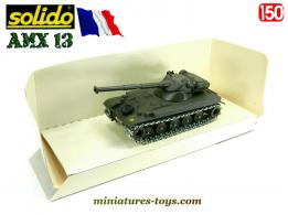 Le char français AMX 13 canon de 105 en miniature de Solido au 1/50e