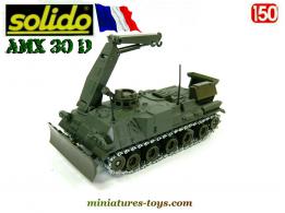 Le char AMX 30 D niveleur dépanneur F1 miniature par Solido au 1/50e