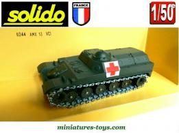 L'AMX 13 VCI ambulance sanitaire en miniature militaire par Solido au 1/50e