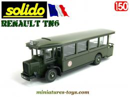 Le Renault TN6 autobus militaire en miniature par Solido au 1/50e