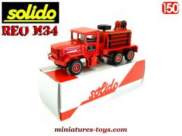 Le camion 6x6 Kaiser Jeep M34 réo citerne FF pompiers miniature Solido au 1/50e