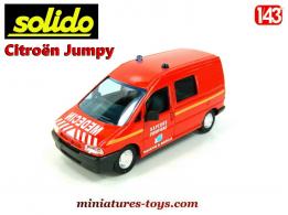 Le Citroën Jumpy pompiers Medecin en miniature de Solido au 1/43e