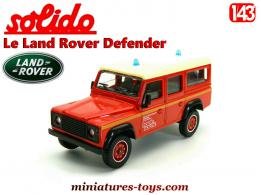 Le Land Rover Defender pompiers de Savoie en miniature par Solido au 1/43e