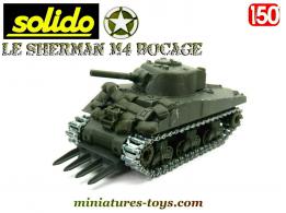 Le char américain Sherman canon court Bocage miniature de Solido au 1/50e