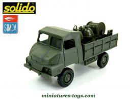 Le camion Simca Unic Marmon sphères incendie en miniature de Solido au 1/50e 
