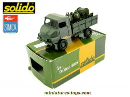 Le camion Simca Unic Marmon sphères incendie en miniature de Solido au 1/50e