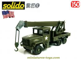 Le camion Kaiser Jeep M35 Réo grue lourde en miniature de Solido au 1/50e