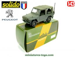 Le VLTT Peugeot P4 militaire en miniature de Solido au 1/43e