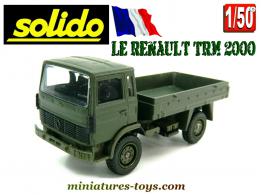 Le camion militaire Renault TRM 2000 en miniature par Solido au 1/50e