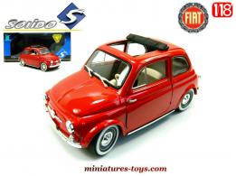 La Fiat 500 open de 1960 en miniature par Solido au 1/16e 