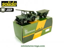 La Jeep Willys avec un canon sans recul en miniature de Solido au 1/38e