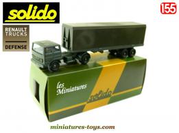 Le Renault G290 militaire et sa semi remorque miniature de Solido au 1/50e