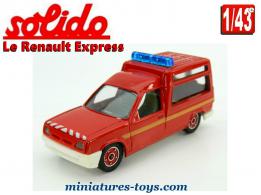 Le Renault Express pompiers en miniature de Solido au 1/43e