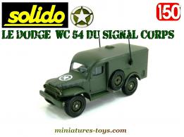 Le Dodge militaire WC 54 4x4 Signal Corps miniature de Solido au 1/50e