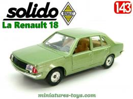 La Renault 18 verte en voiture miniature par Solido au 1/43e