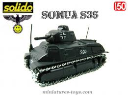 Le char Somua S35 allemand Beutepanzer en miniature de Solido au 1/50e