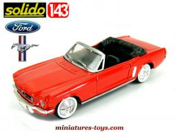 La Ford Mustang cabriolet de 1964 par Solido en miniature au 1/43e